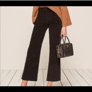 REFORMATION black wide leg pants